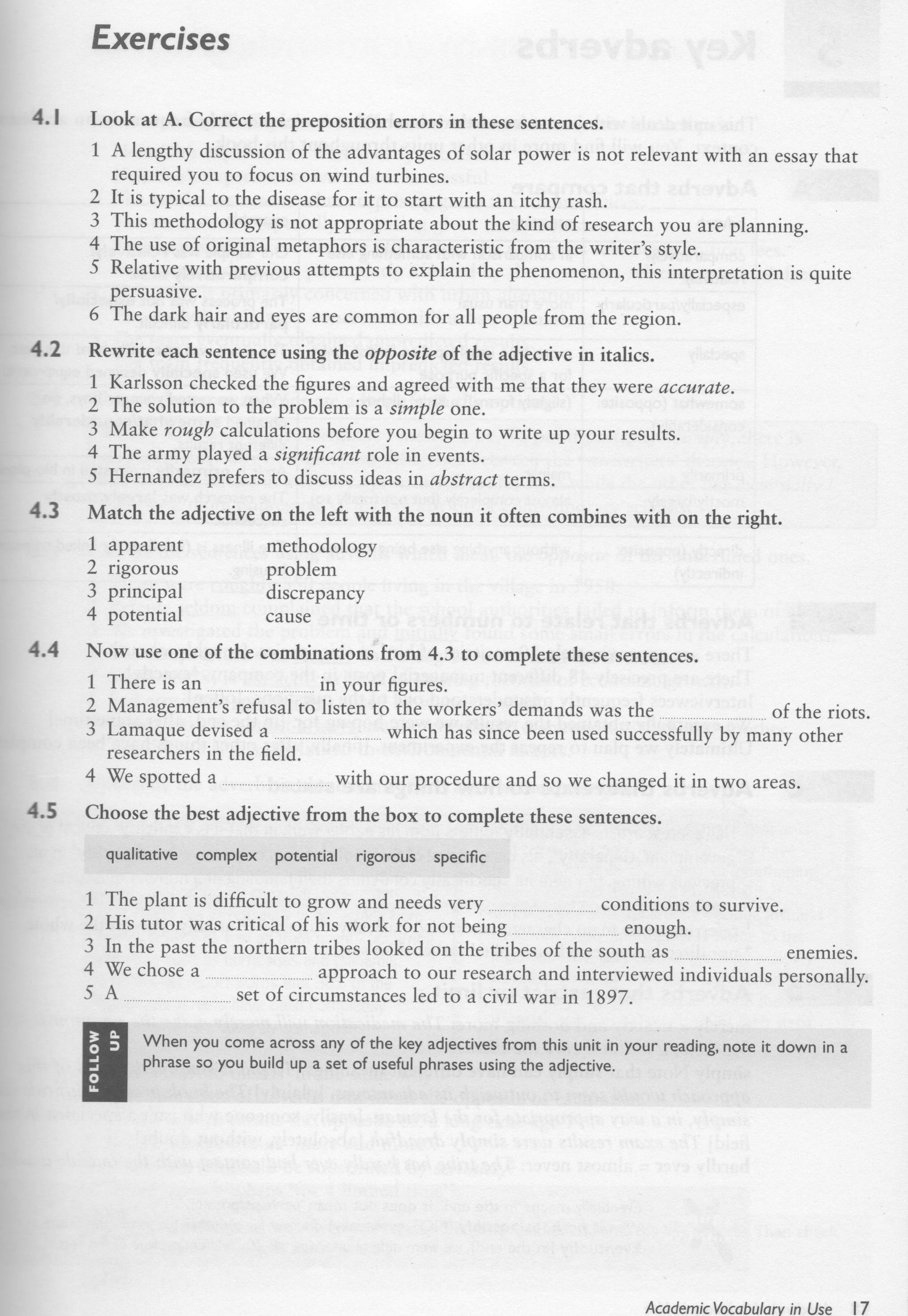 acad voc in use pg. 17